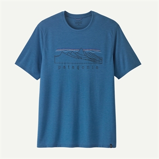 Patagonia Mens Cap Cool Trail Shirt - Stratapeaks atlantic blu